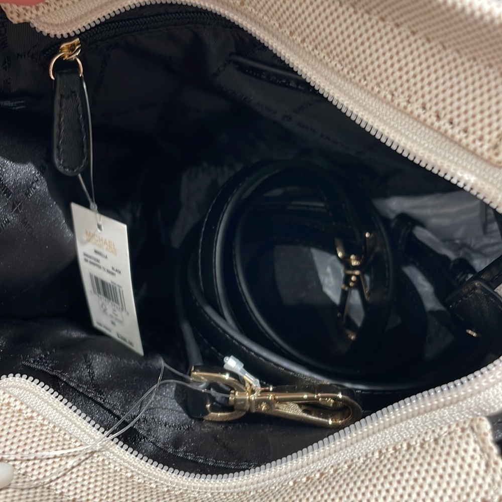 Michael Kors Mirella small shopper crossbody bag canvas - Picture 5 of 8